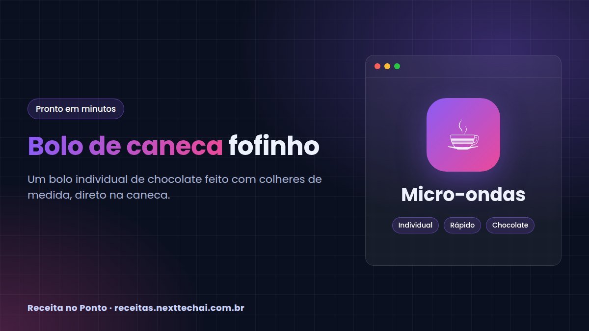 Bolo de caneca no micro-ondas: receita fácil e fofinha
